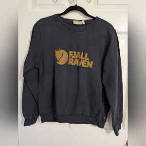 Women's Navy Blue Fjall Raven Pullover Sweatshirt Size Medium